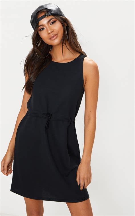 long black jumper sleeveless dress.